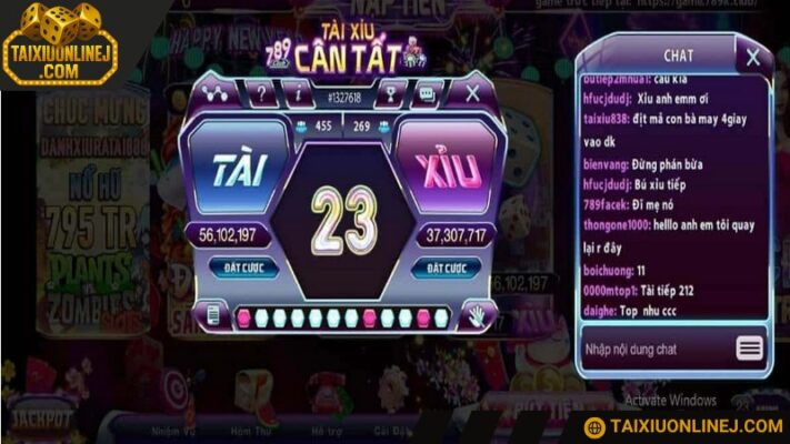 789CLUB hỗ trợ chơi nhiều bản cược Tài xỉu đặc sắc