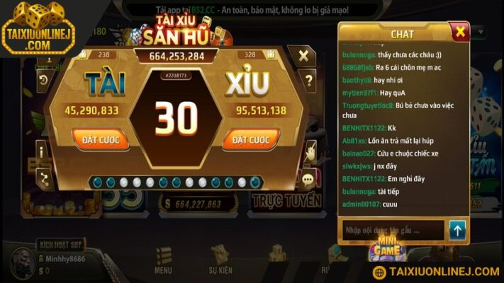 Hũ tài xỉu tích lũy mức khủng