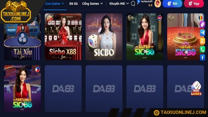 Thương hiệu DA88 sở hữu giao diện hiện đại, bố cục khoa học