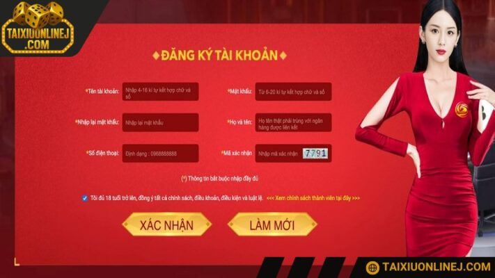 Đăng ký tài xỉu tại nhà cái cực kỳ dễ