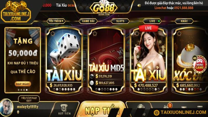 Tài xỉu Go88 là một trò chơi nổi bật nhất