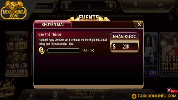 Sự kiện được update liên tục