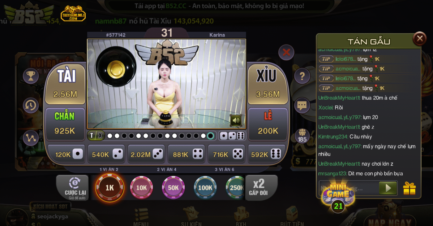 Tài Xỉu Livestream trực tuyến