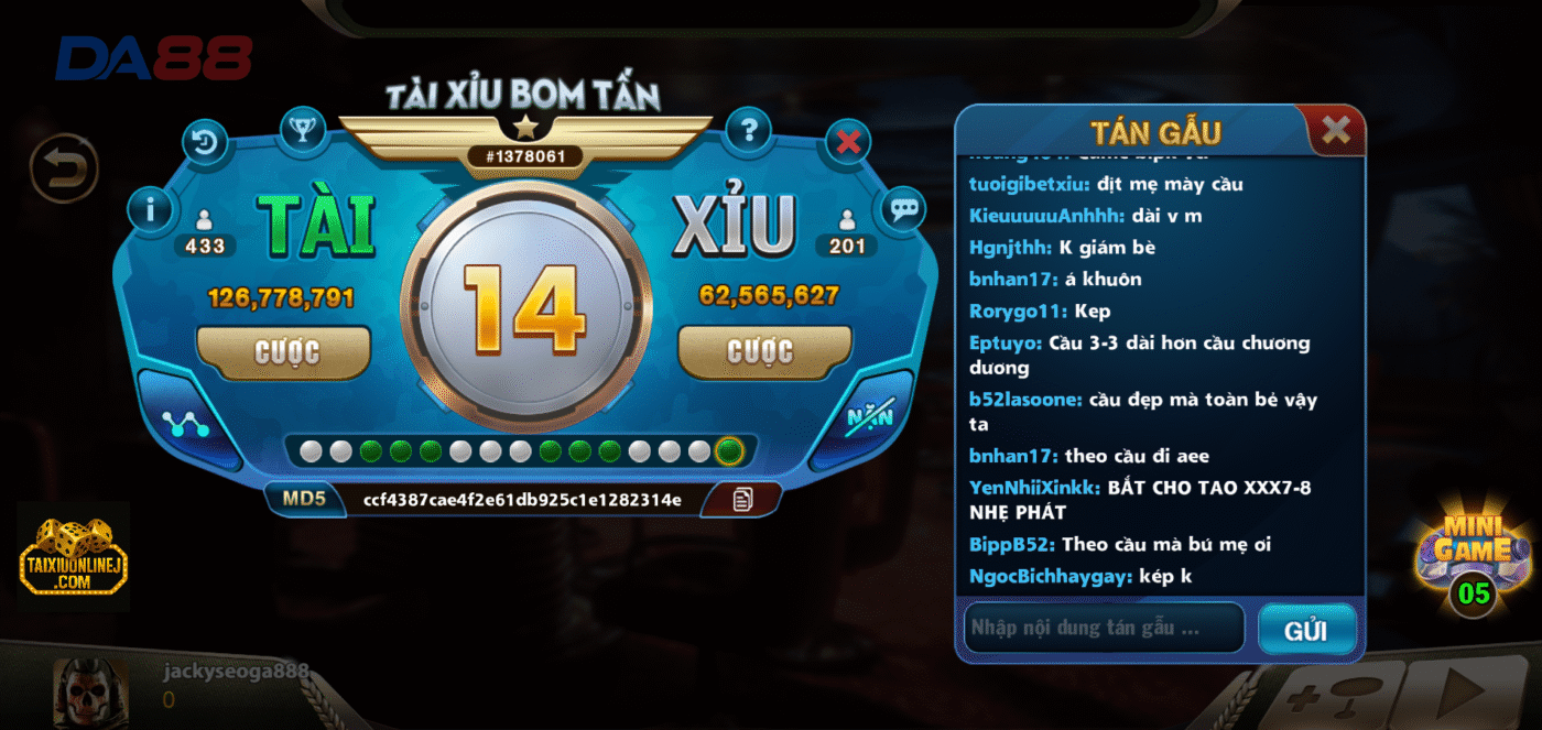 Tài Xỉu MD5