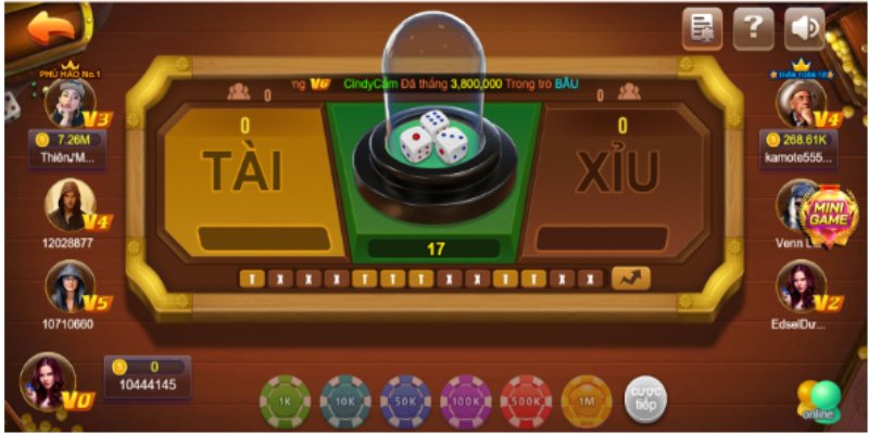 Giao diện tài xỉu IWIN CLUB được thiết kế hiện đại