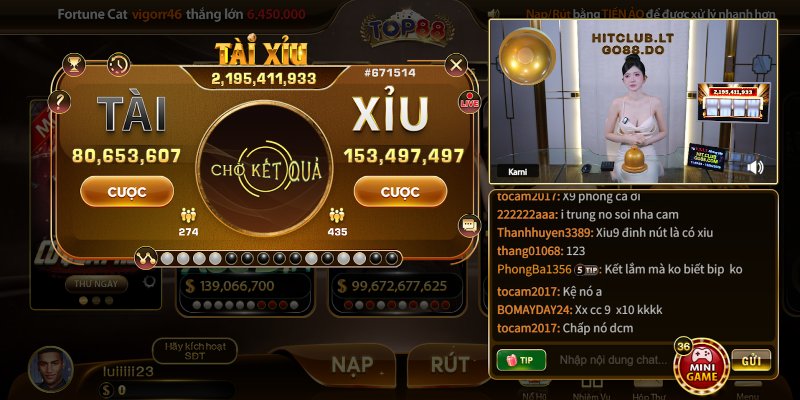 Bảng kết quả tài xỉu trực tuyến minh bạch tại Top88