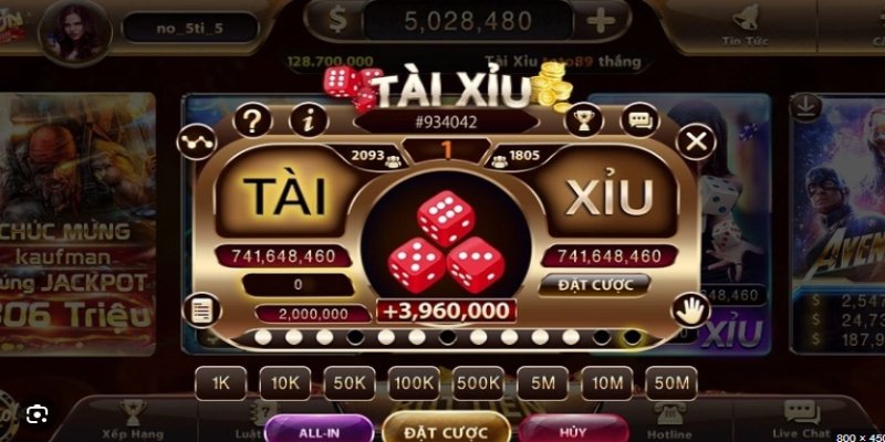 Tài xỉu Vip79 với nhiều lựa chọn đặt cược linh hoạt 