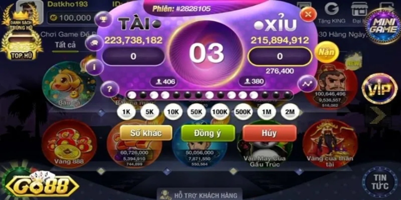 Luật chơi cơ bản trong tài xỉu Go88