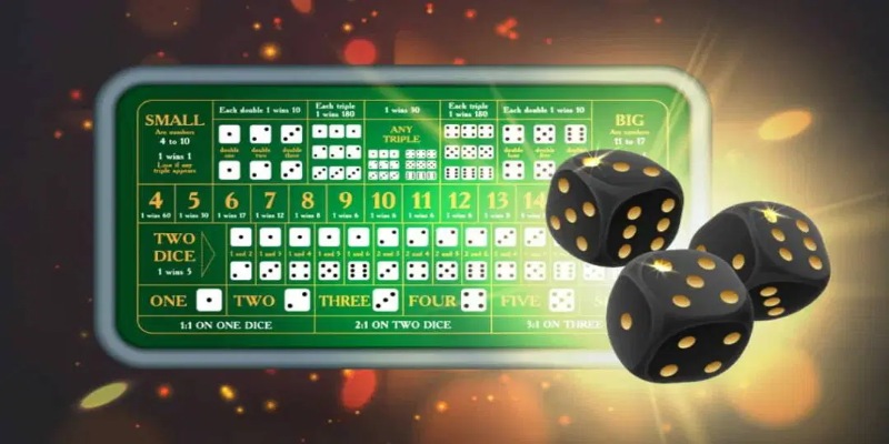 Các cửa cược được phân chia rõ trên bàn chơi.